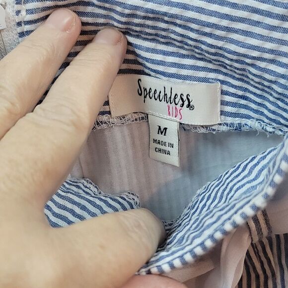 Adorable Speechless Kids Searsucker Skorts - Picture 2 of 5